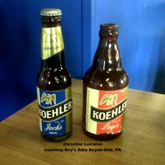 koehlers 2 bottles of beer roys auto