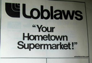 loblaws ad from tbird pgm 1979