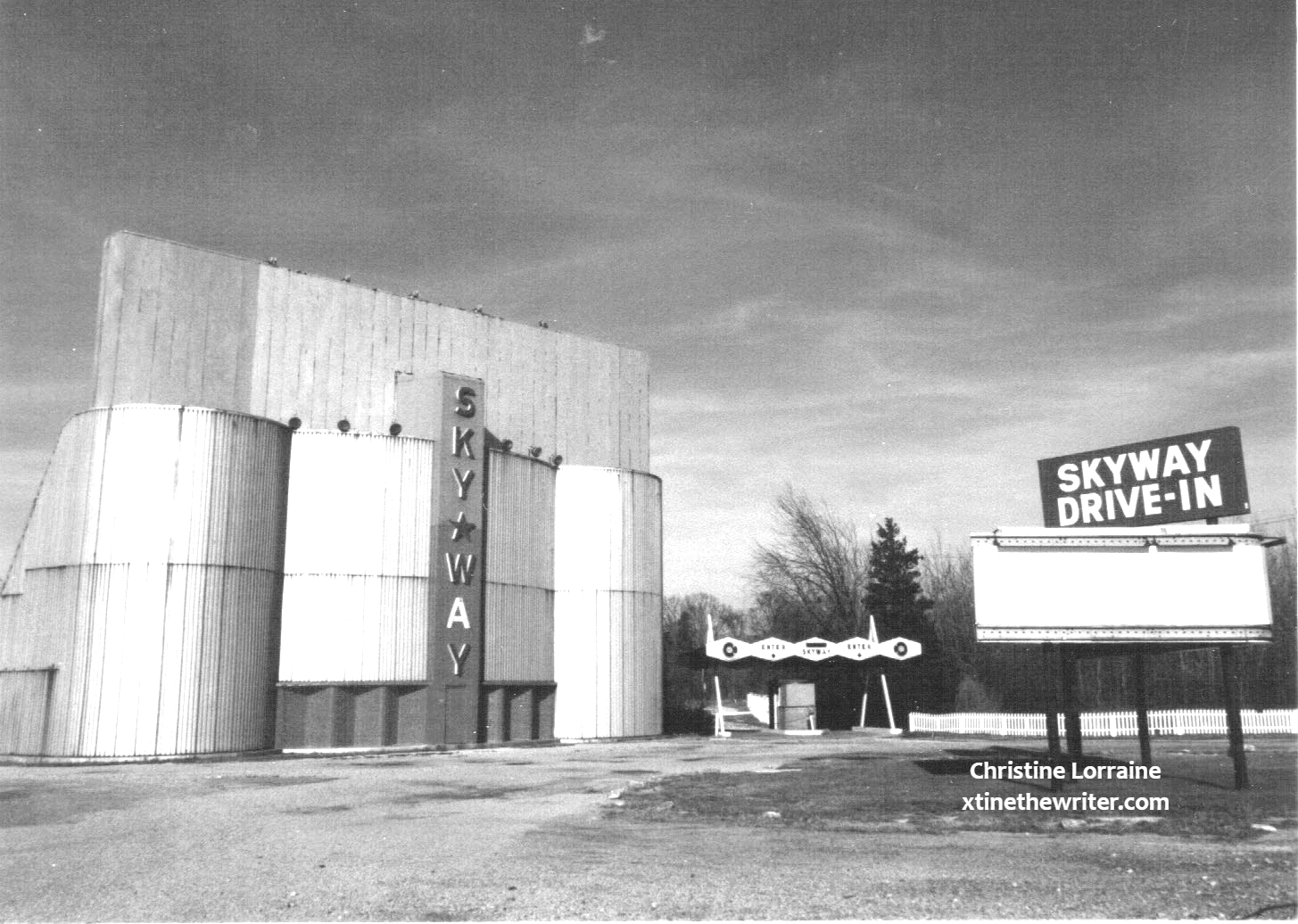 skyway drive in november 1988 blackandwhite xtinethewriter