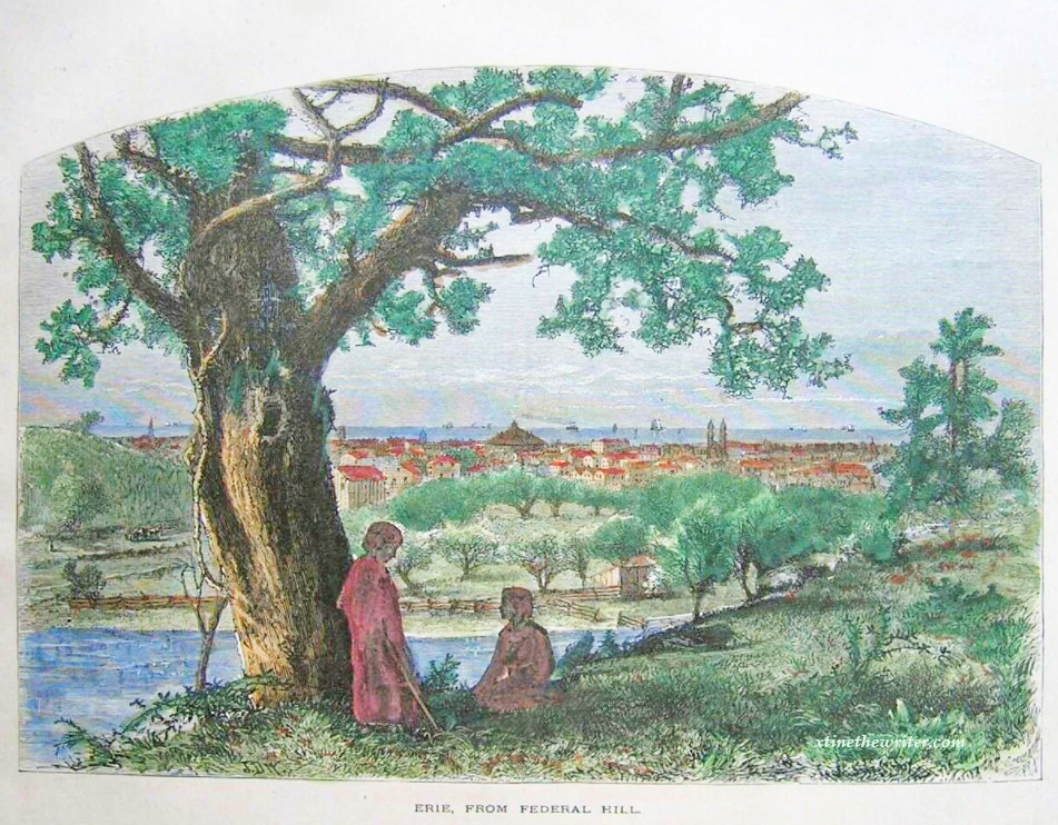This artist's depiction shows what Federal Hill might have looked like long before the City of Erie expanded southward.